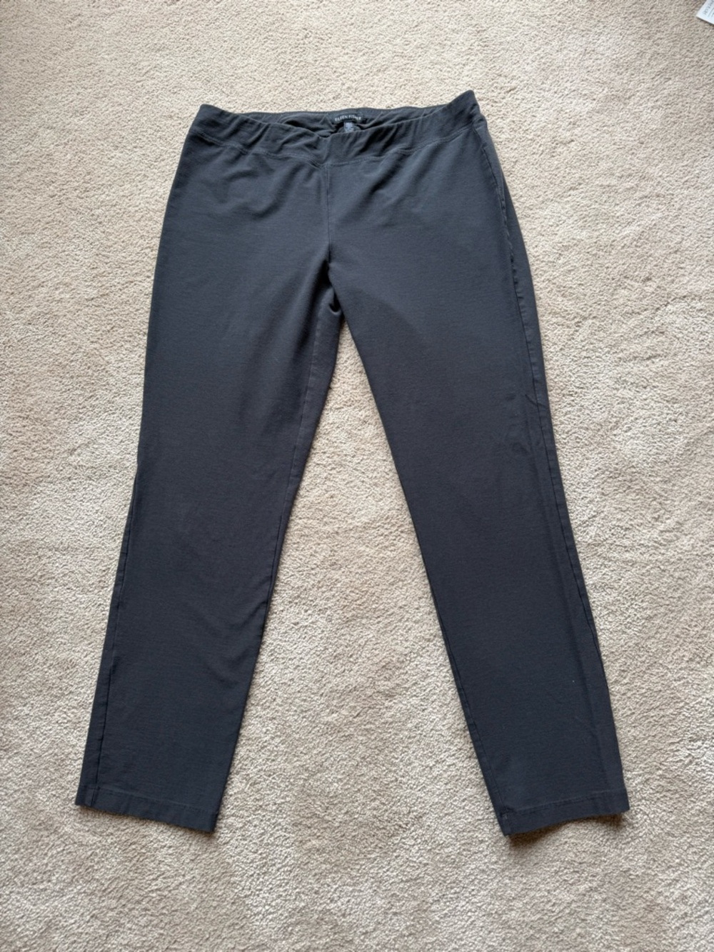 Eileen Fisher Stretch Crepe Straight-Leg Women's Ankle Pants